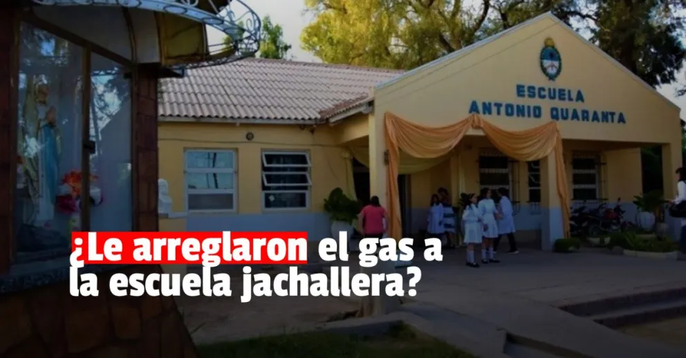 Escuela Antonio Quaranta: realizarán tareas de mantenimiento y verificación en los equipos de gas 