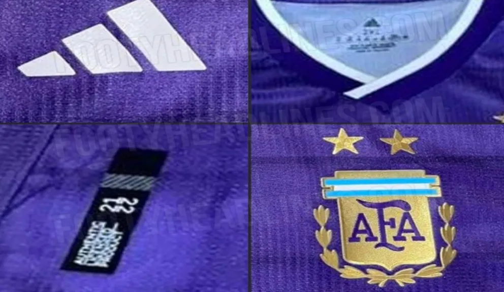 Se filtró cómo sería la camiseta suplente de la Selección Argentina para el Mundial de Qatar 2022
