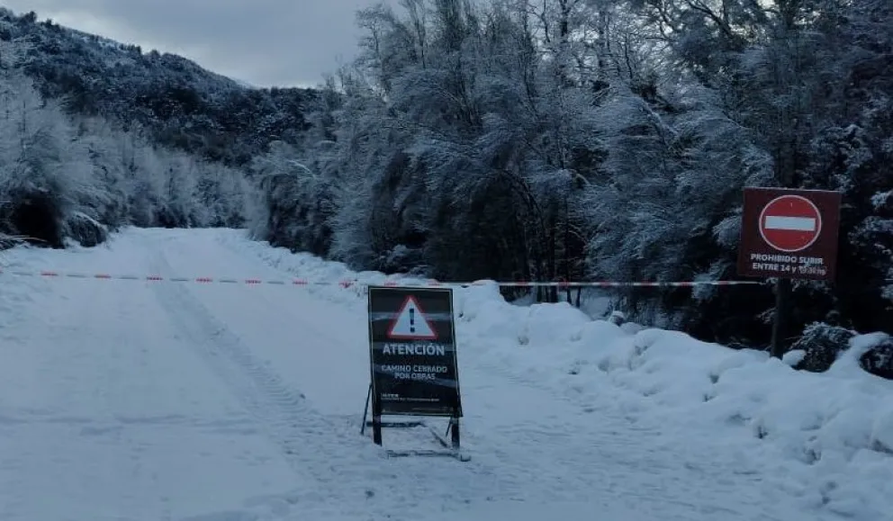 Recuerdan que el camino a Tronador sigue cerrado por gran acumulación de nieve