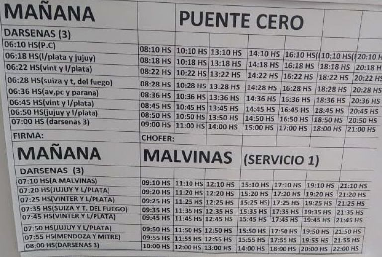 horarios cole 1