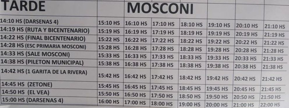 horarios cole 3