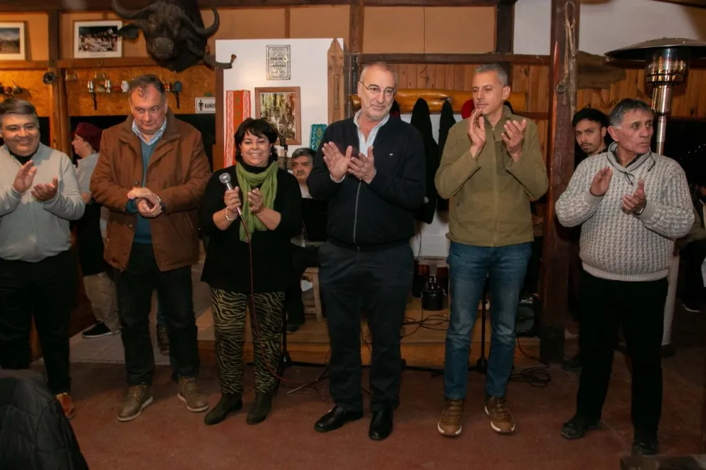 Daniel García, entusiasmado con la excursión a la estación Perito Moreno