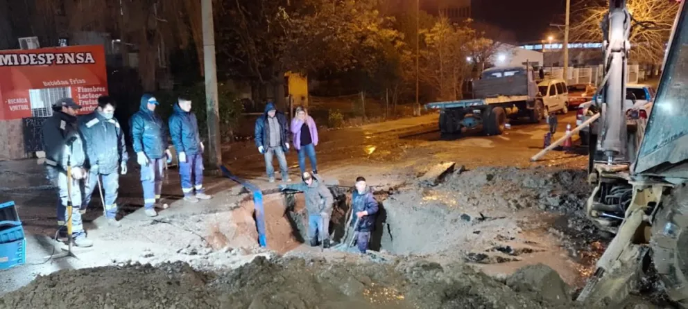 ARSA normalizó el servicio tras finalizar la reparación de acueducto de calle Malen