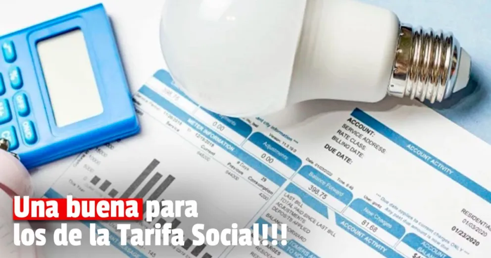 Seguirá  el subsidio en la luz  para los que tengan Tarifa Social