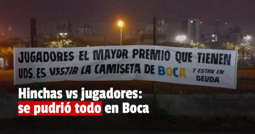 Hinchas de Boca le dejaron un duro mensaje a los jugadores