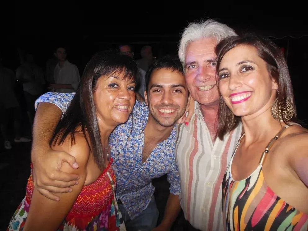 Su familia vivió el momento a pura emoción