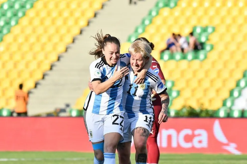Con Miriam Mayorga, Argentina volvió a golear en la Copa América