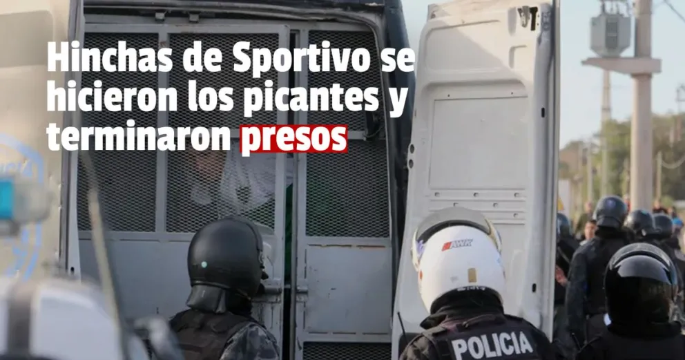 El partido entre Sportivo y Peñarol terminó con detenidos