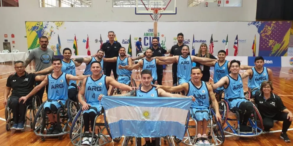 Busca su primer título: Argentina es finalista en la Copa América de básquet adaptado