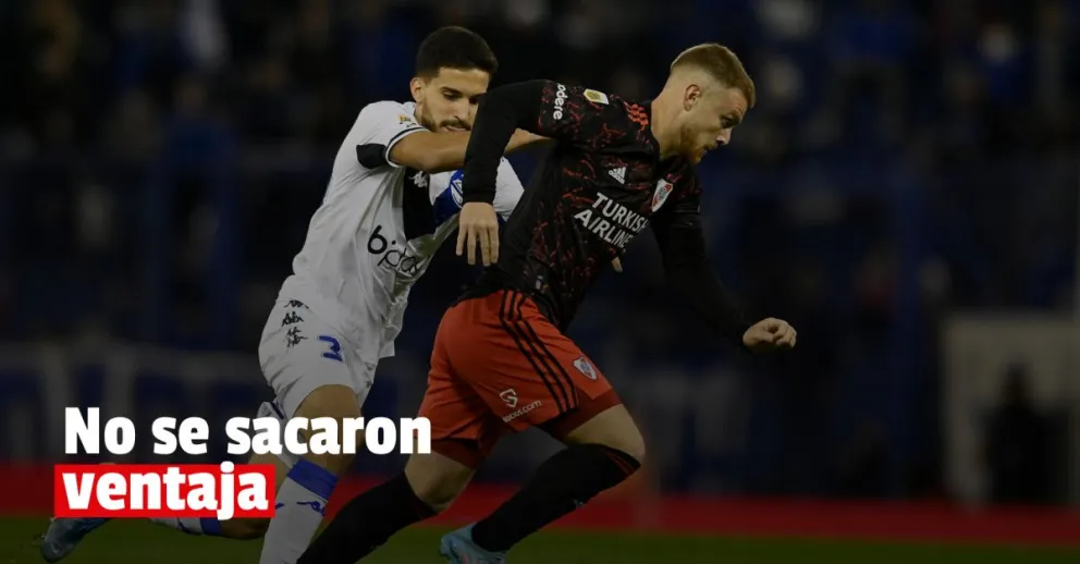 Vélez le empató el partido a River sobre el final