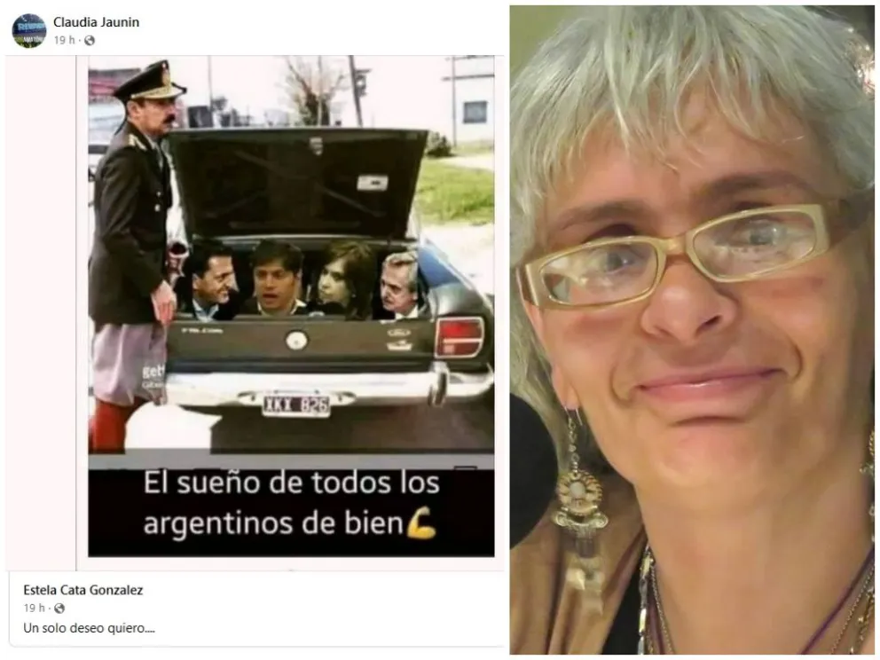 Por su posteo reivindicando la dictadura, una funcionaria fue desplazada de su cargo