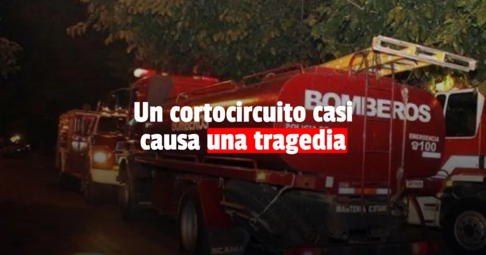 Por una falla eléctrica, se incendió un local comercial