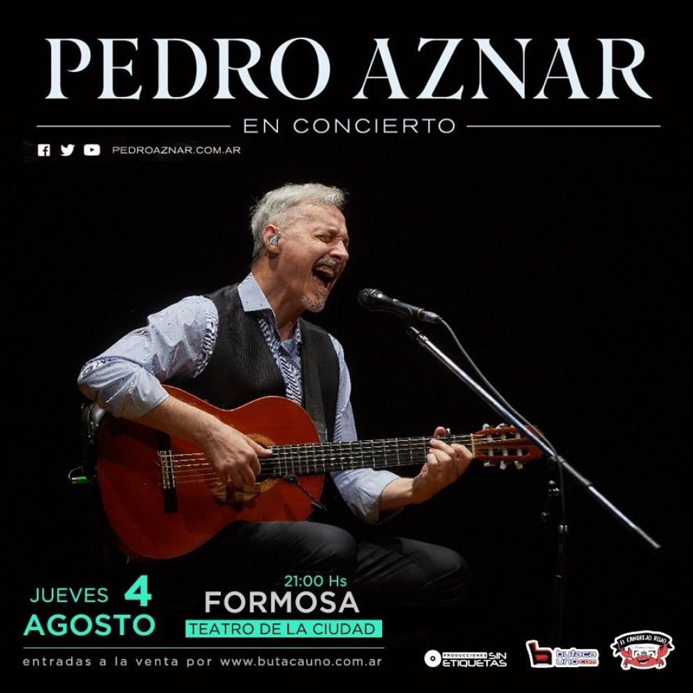 Después de varios años, Pedro Aznar regresa a la ciudad de Formosa