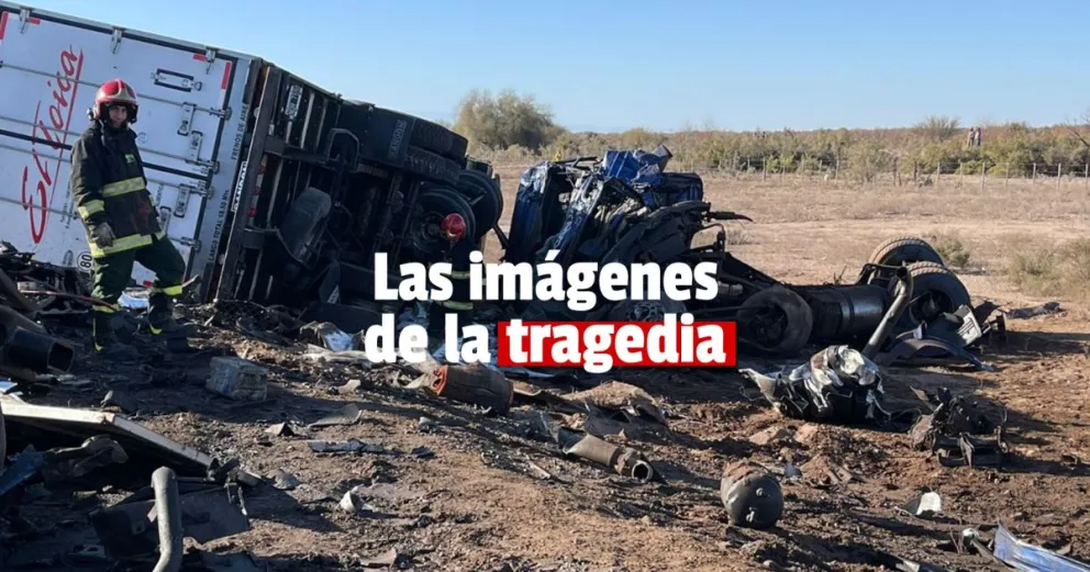 Se conocieron las primeras imágenes del siniestro vial fatal en Ruta 40 Sur