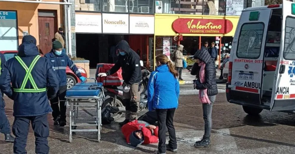 ¿Cómo está el repartidor accidentado este martes a la tarde?