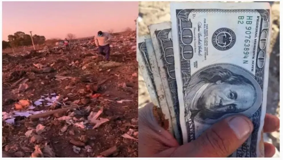 Increíble hallazgo: empleados municipales revisaron un basural y encontraron 50 mil dólares 