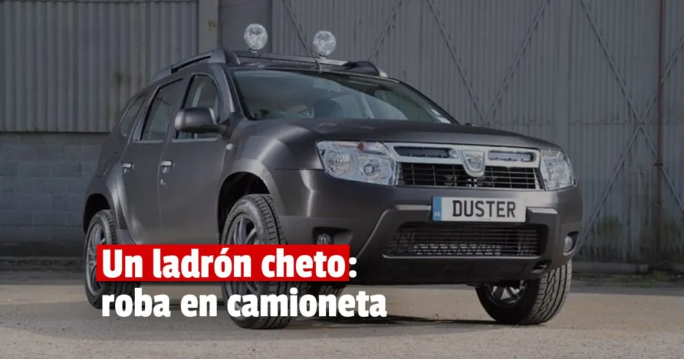 Desvalijó una casa y se dio a la fuga en camioneta