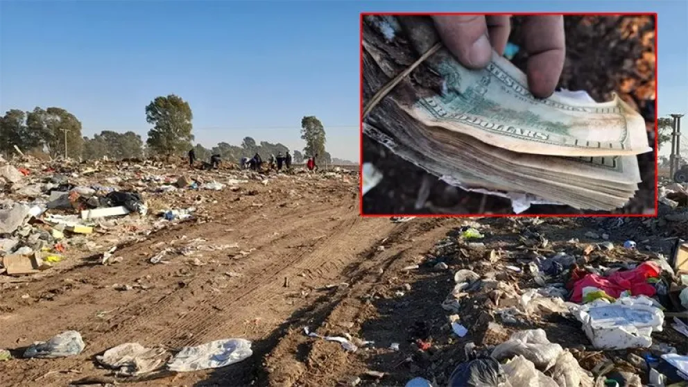 Millonario hallazgo: vecinos encontraron 75 mil dólares en un basural