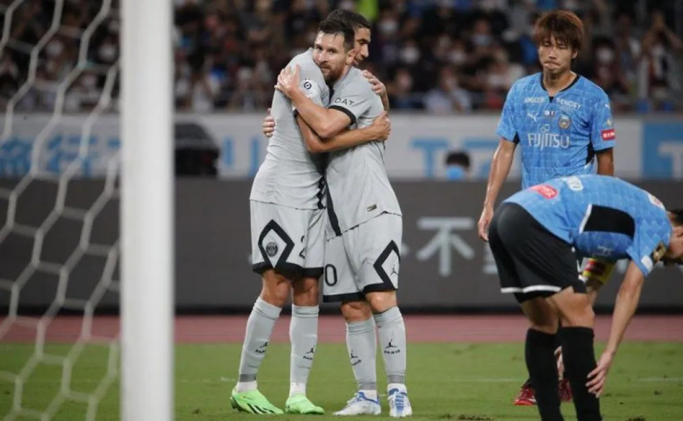 Con un gol de Messi, PSG ganó su primer amistoso en Japón