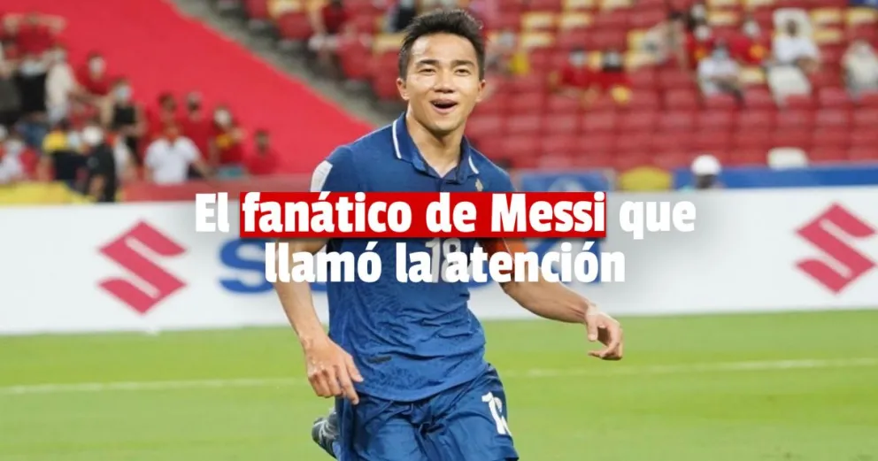 Un jugador japonés esperó a Messi para pedirle un autógrafo 