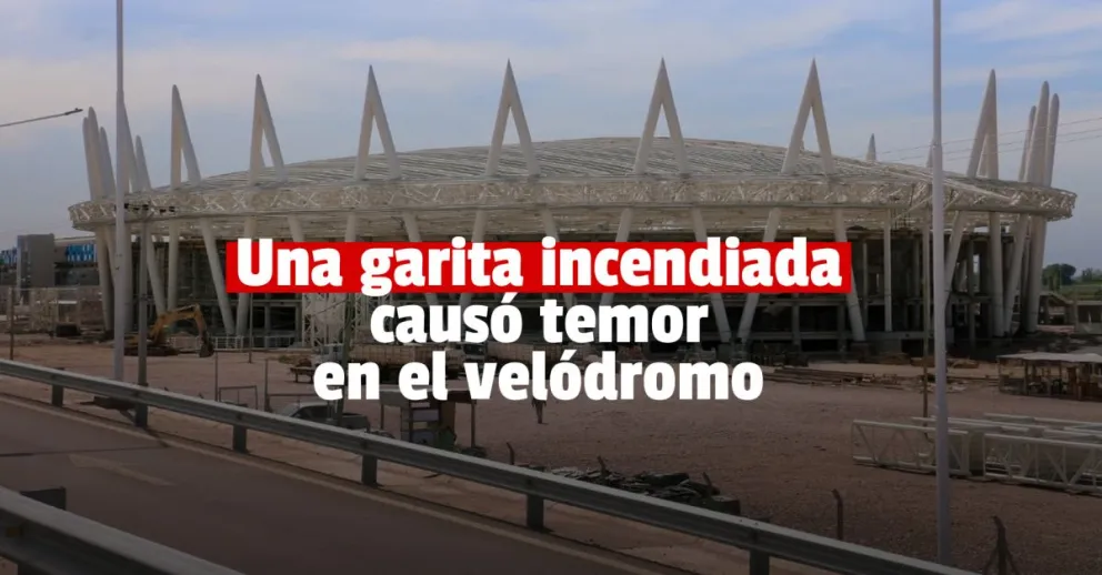 Una falla eléctrica provocó un incendio en cercanías del nuevo velódromo provincial