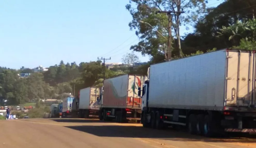 Baja la cantidad de camiones que ingresan desde Brasil
