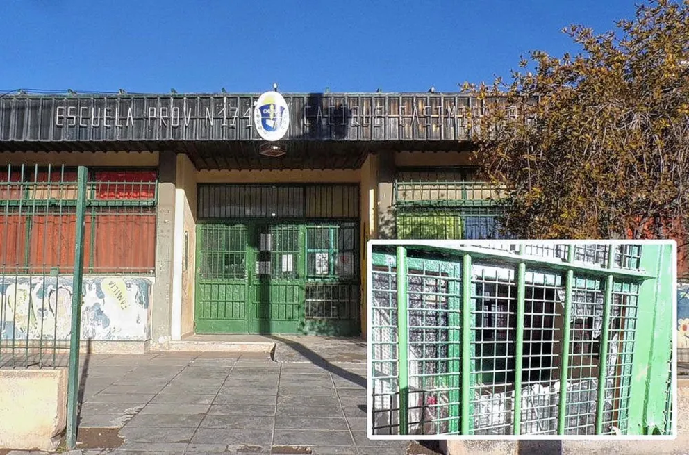 Quisieron entrar a robar de nuevo en escuela desvalijada hace poco en un barrio de Trelew