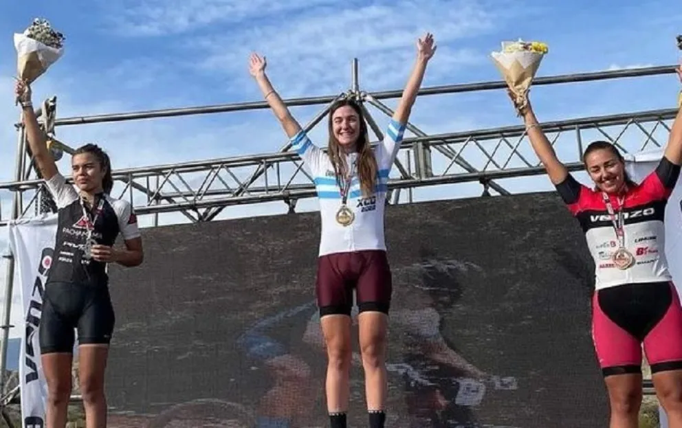 Destacada actuación de la merlina Rocío Ozán en el Campeonato Argentino Cross Country Olímpico 