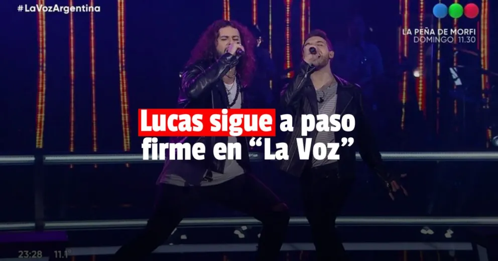 Lucas, el rockero sanjuanino, pasó de ronda en La Voz Argentina