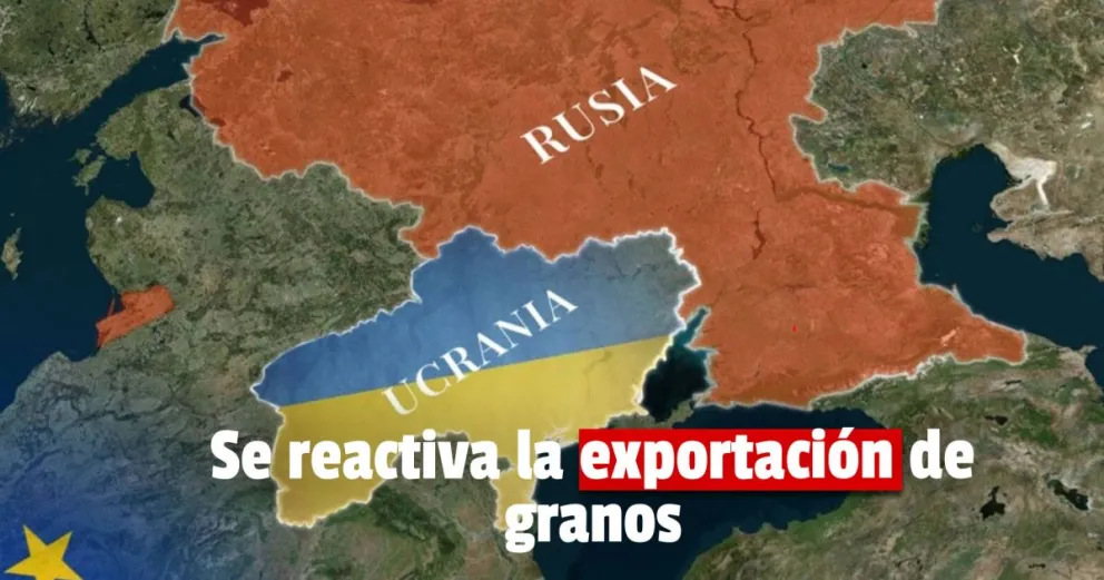 Ucrania y Rusia firmaron acuerdos para reactivar las exportaciones de granos