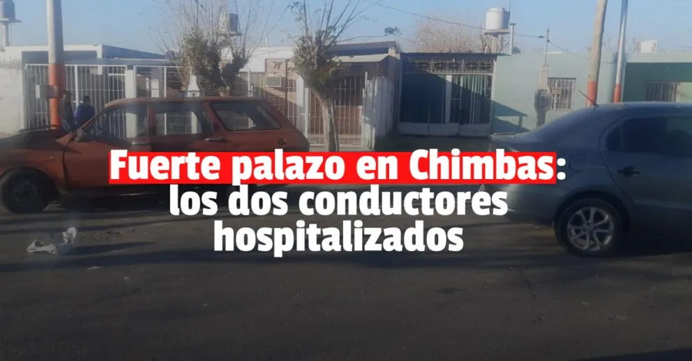 Un fuerte choque en Chimbas dejó como saldo dos heridos