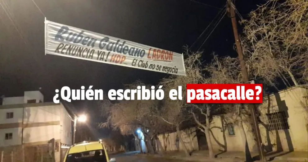 El Club Trinidad amaneció con un pasacalle que pedía la renuncia de su presidente