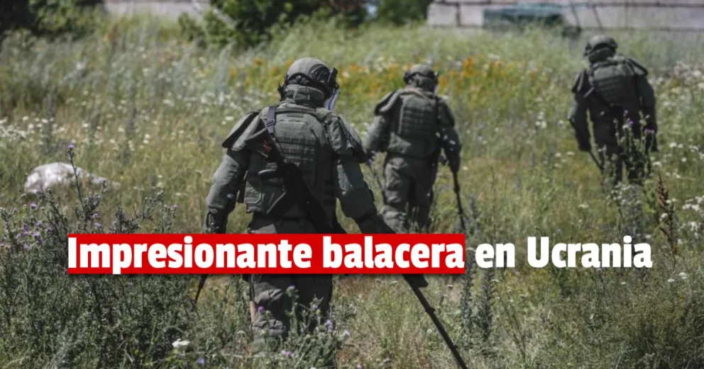 Un video registró la crudeza del conflicto con Ucrania