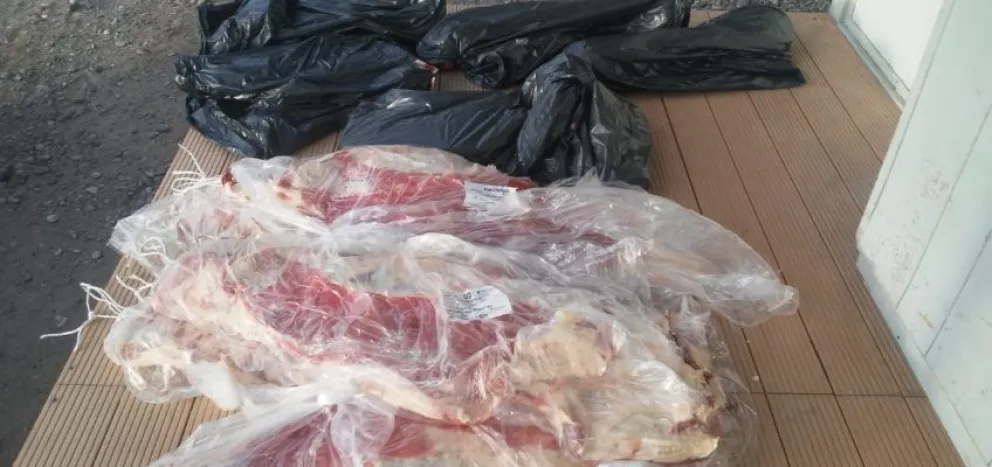 200 kilos de carne fueron decomisados en Puente Dique 