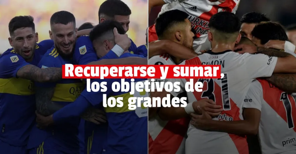 Boca quiere repuntar frente a Estudiantes y River seguir sumando contra Aldosivi