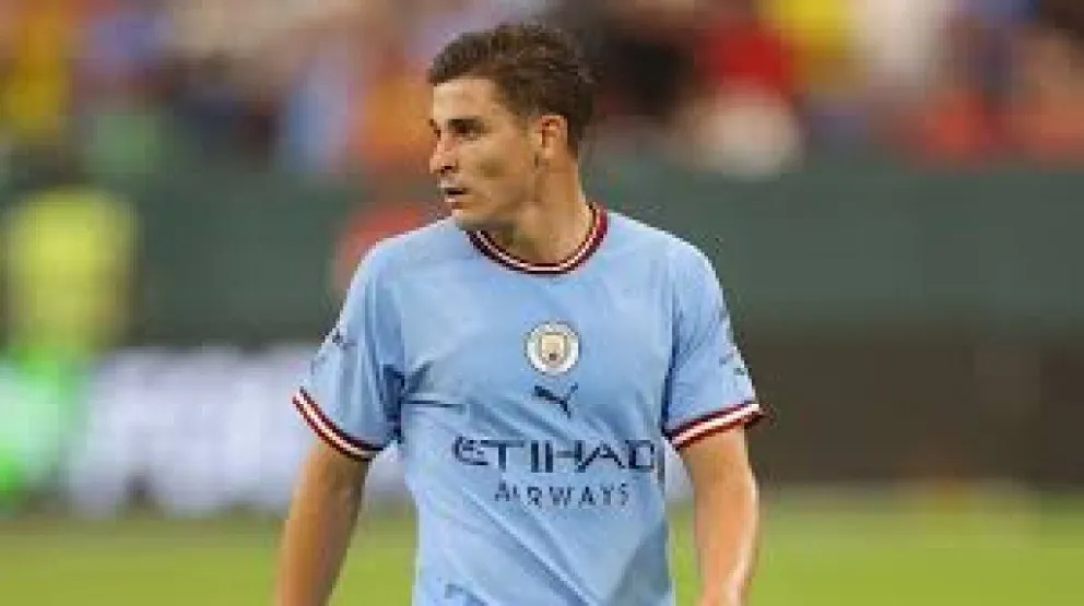 Julián Álvarez volvió a sumar minutos en Manchester City
