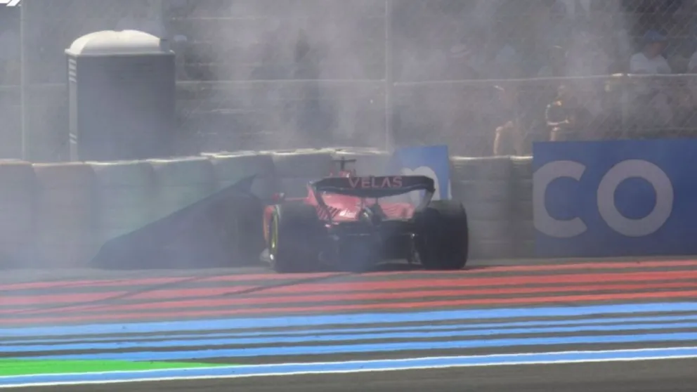 Fórmula 1: el video del impactante choque de Leclerc cuando dominaba el GP de Francia
