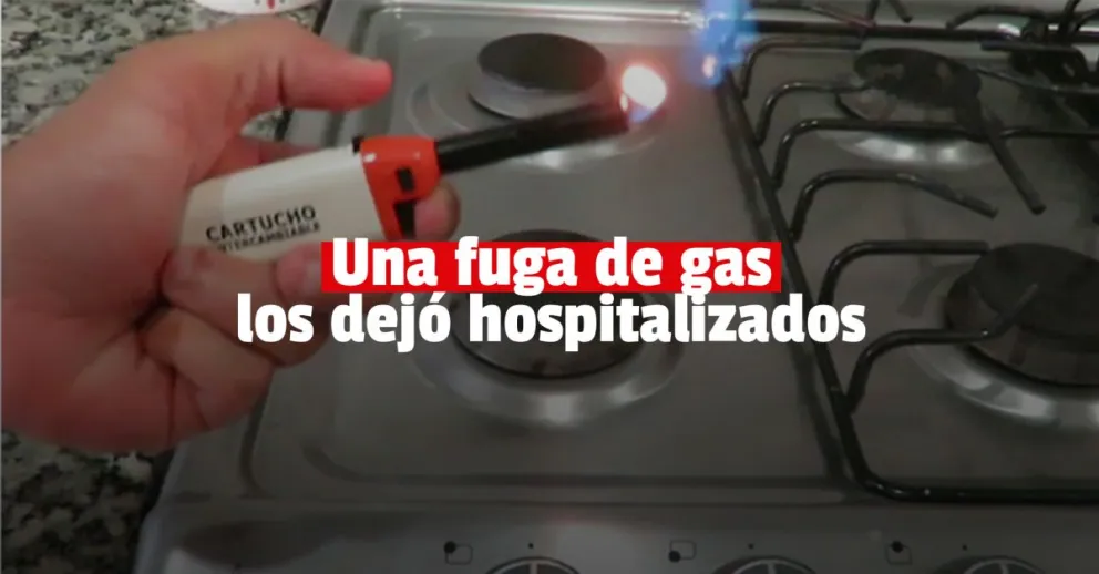 Arrimaron un encendedor a una pérdida de gas y terminaron con graves quemaduras