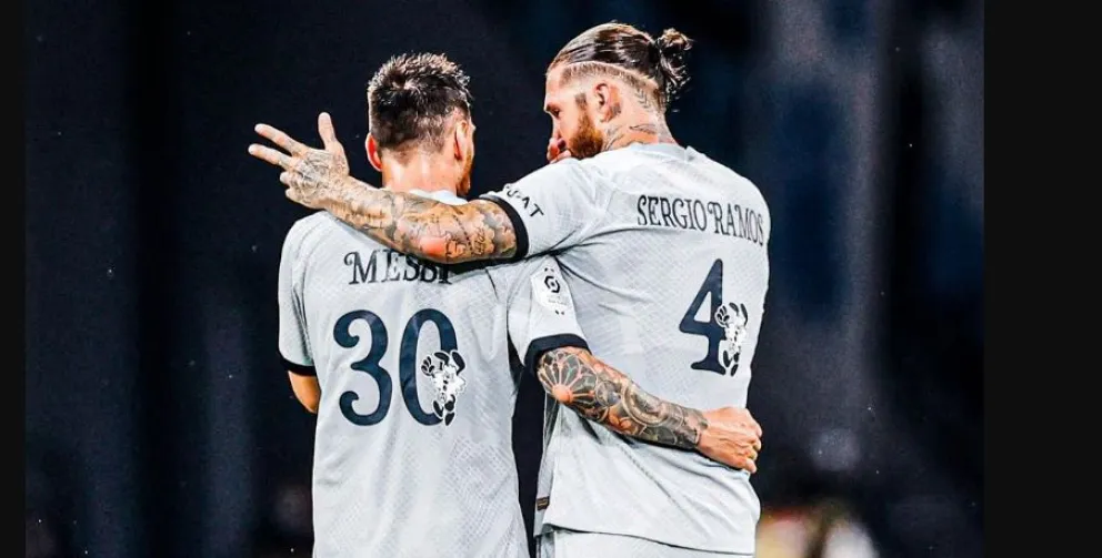 Video: Messi y Sergio Ramos tuvieron un cruce tenso en la práctica abierta del PSG