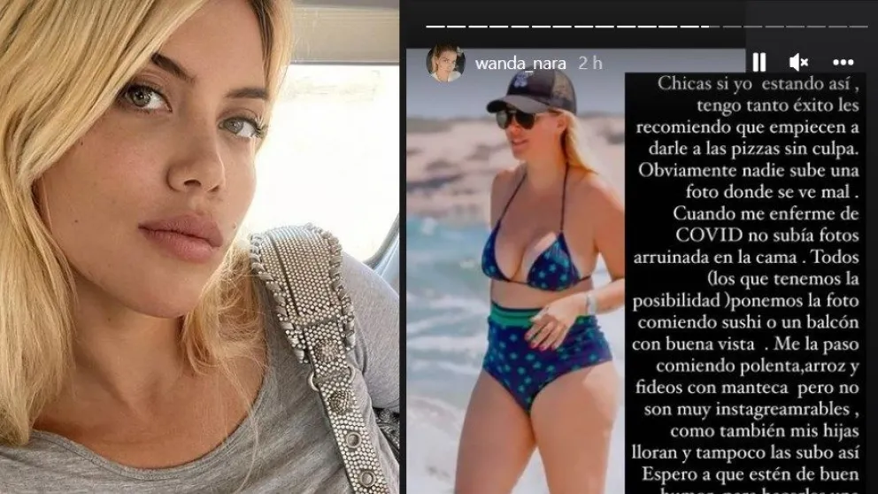 El fuerte descargo de Wanda Nara por las críticas que recibe sobre su cuerpo  
