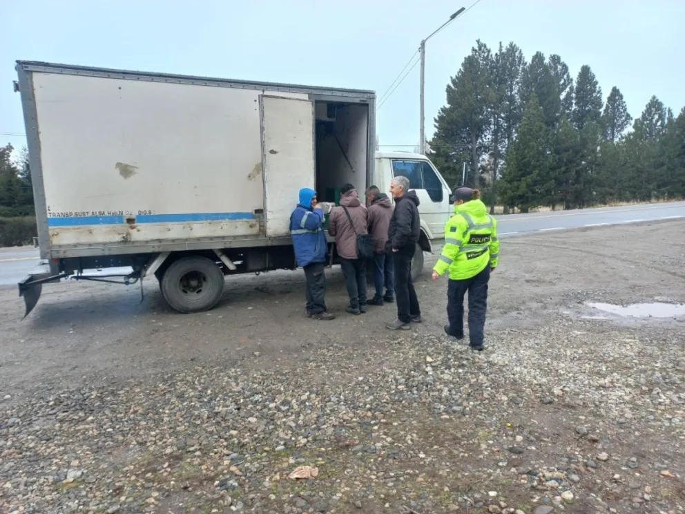 Un camión transportaba alimentos sin cadena de frío y otro llevaba aceite automotor escondido