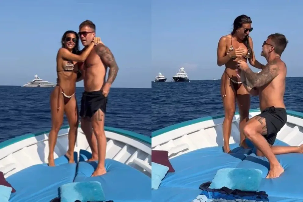 Se casa Sol Pérez: su novio le propuso casamiento en medio del mar Mediterráneo