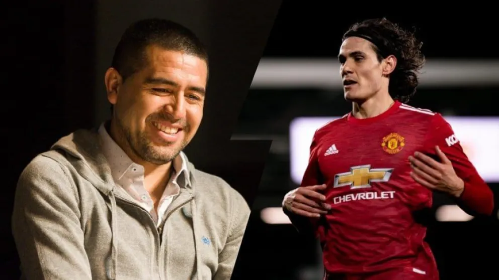 ¿Cavani viene a Boca? La respuesta bomba de Riquelme luego del llamado del representante uruguayo