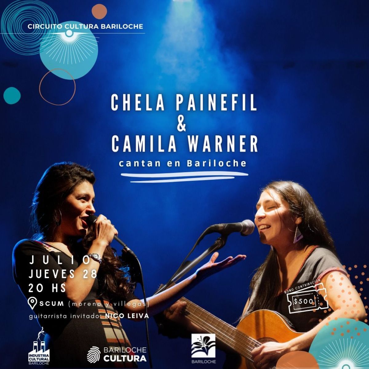 Hoy se presentan Chela Painefil y Camila Warner en el SCUM