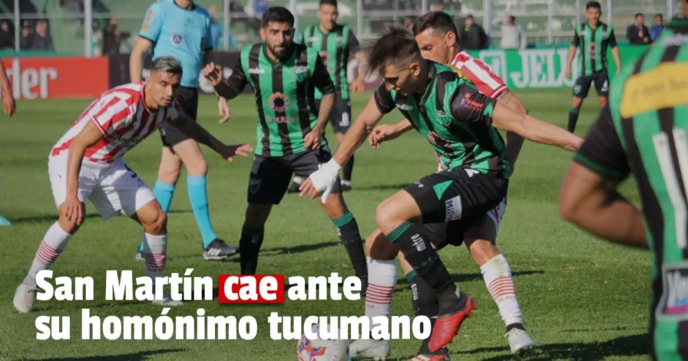 De local, San Martín cae ante San Martín de Tucumán