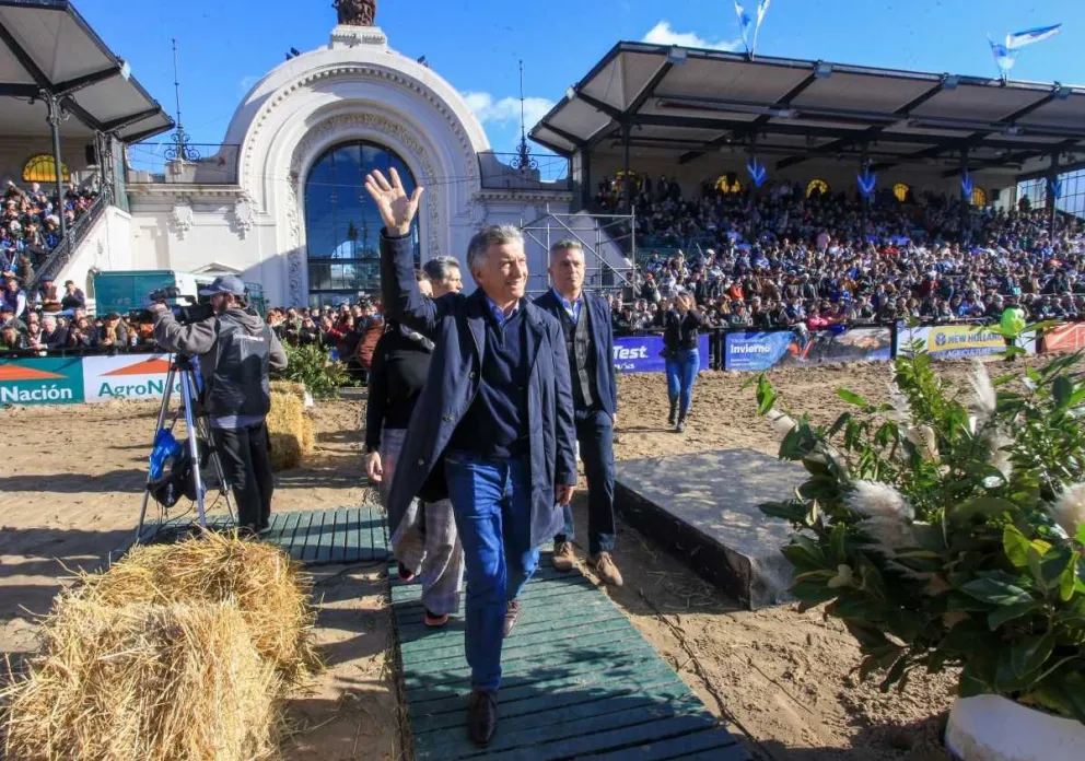 Macri visitó la Exposición Rural: "El futuro es con el campo y no en contra", dijo