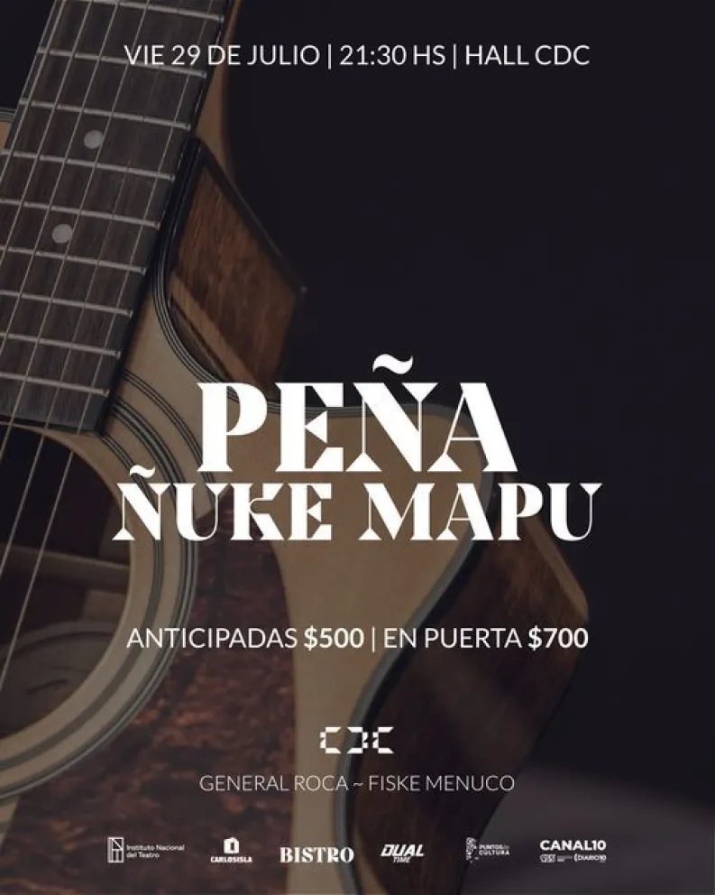 Se viene una nueva noche de peña en la Casa de la Cultura