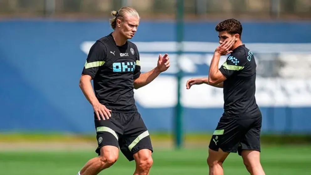 Se activa la dupla Haaland-Álvarez: el probable equipo del City en la Community Shield