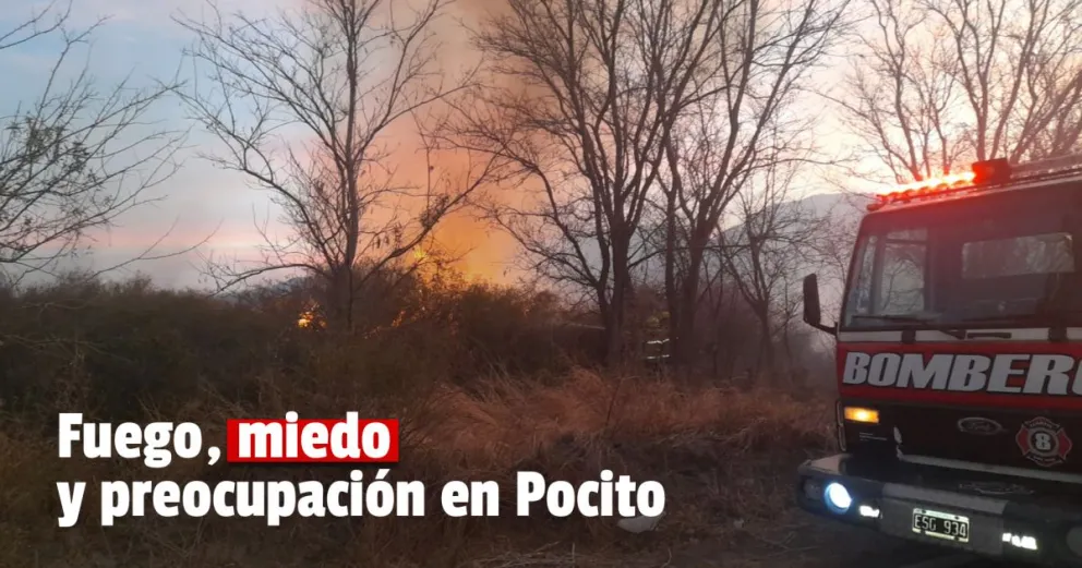 Pocito: preocupación por varios focos de incendio en Calle 14
