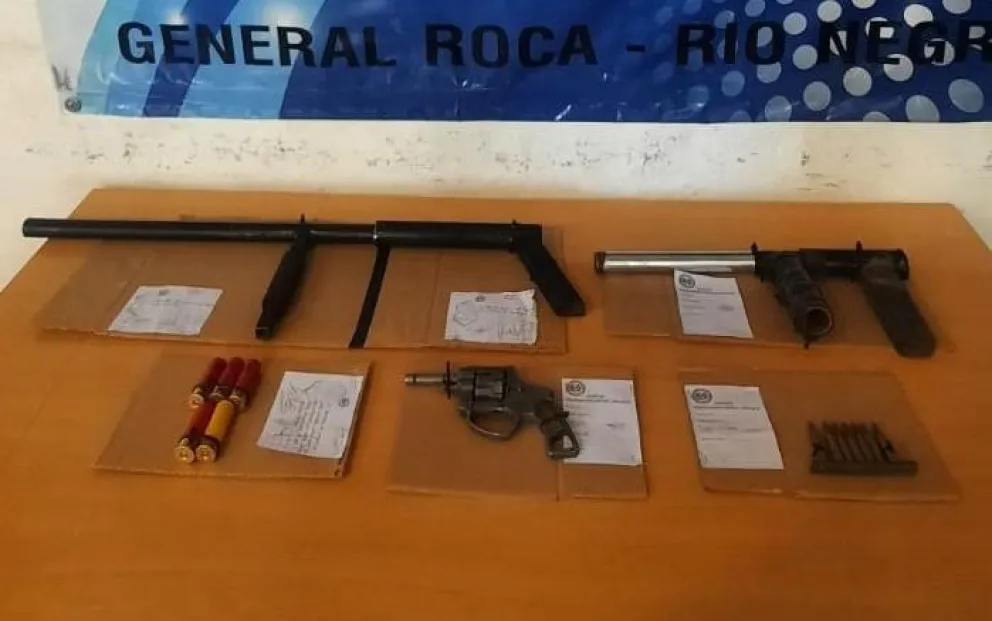 Secuestraron armas de fabricación caseras que podrían estar relacionadas otros delitos